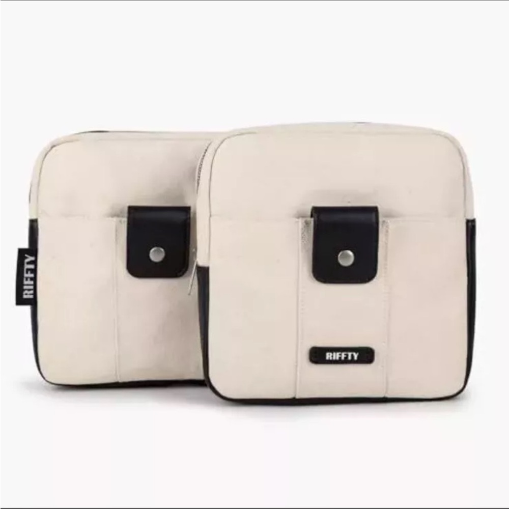 Small Duffle Bag 2-pack  for Travel Leather Canvas Crossbody Bag Unisex